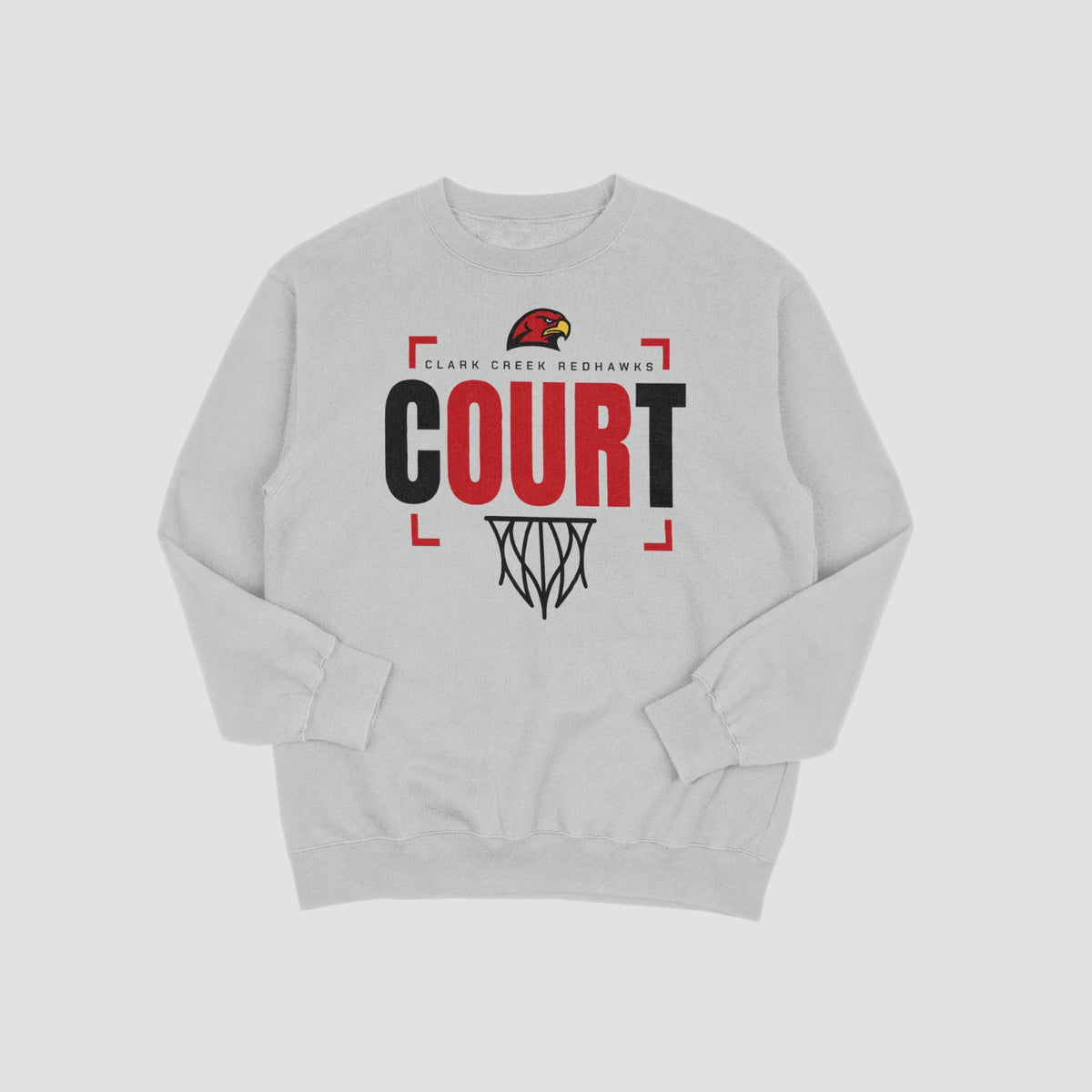 Clark Creek Redhawks Basketball Sweatshirt
