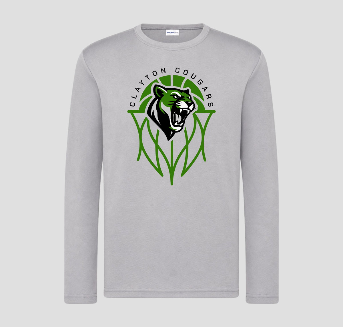 Clayton Cougars Basketball Long Sleeve Performance/Shooting Shirt