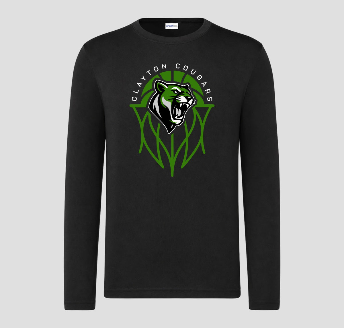 Clayton Cougars Basketball Long Sleeve Performance/Shooting Shirt