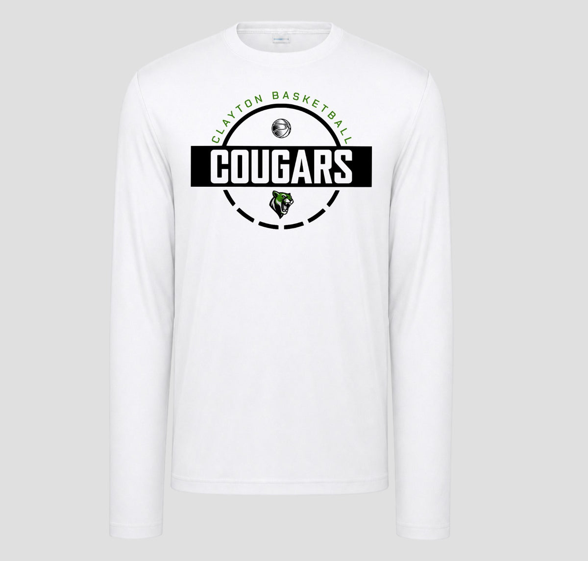Clayton Cougars Basketball Long Sleeve Performance/Shooting Shirt