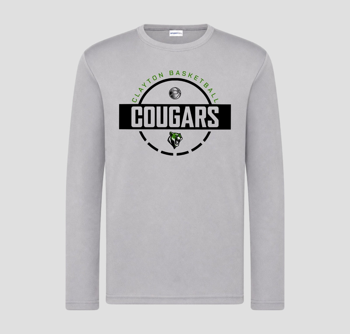 Clayton Cougars Basketball Long Sleeve Performance/Shooting Shirt