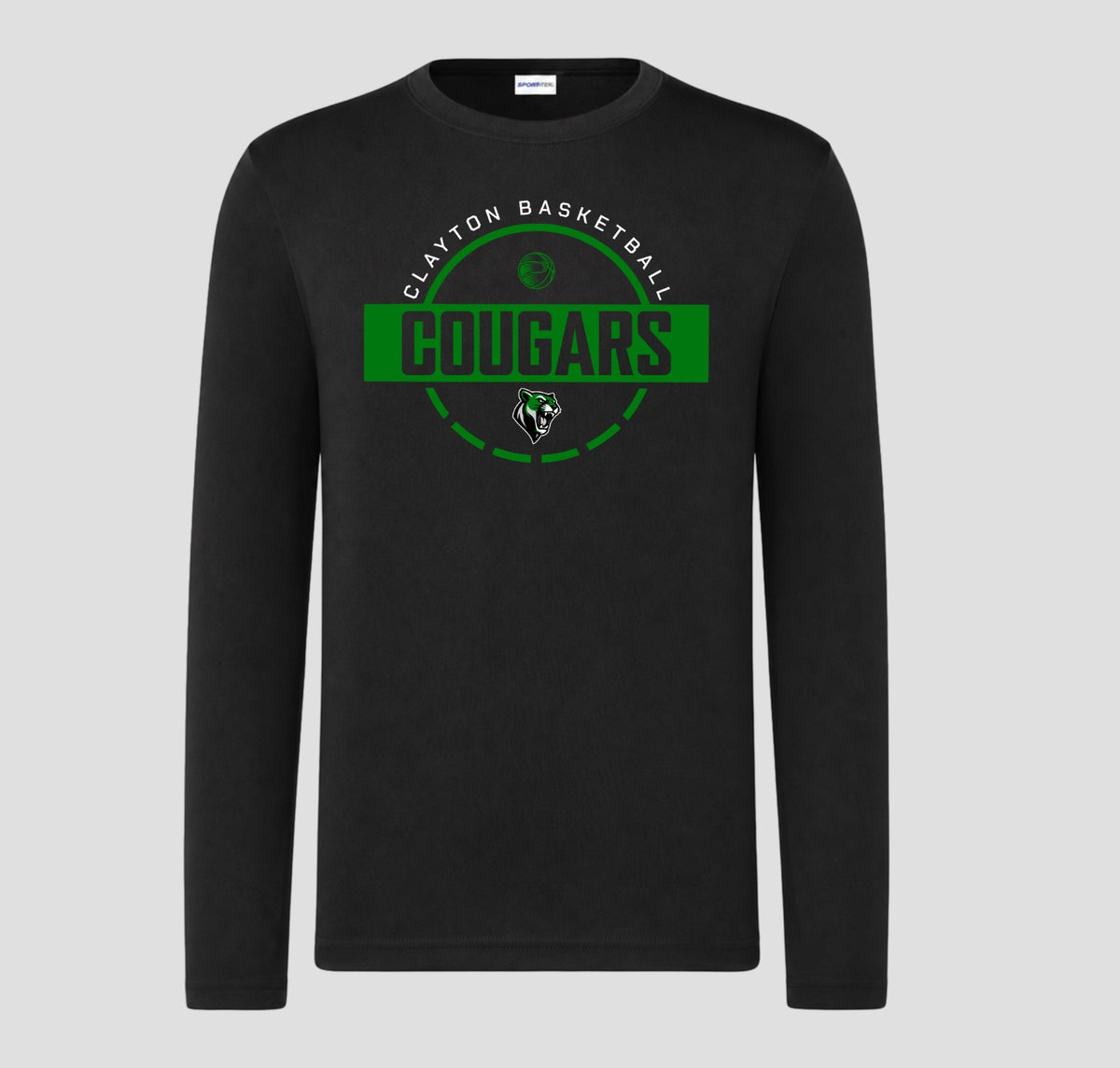 Clayton Cougars Basketball Long Sleeve Performance/Shooting Shirt