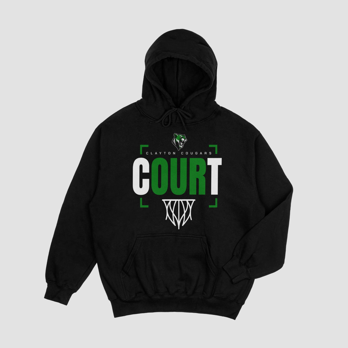 Clayton Courgars Basketball Hoodie