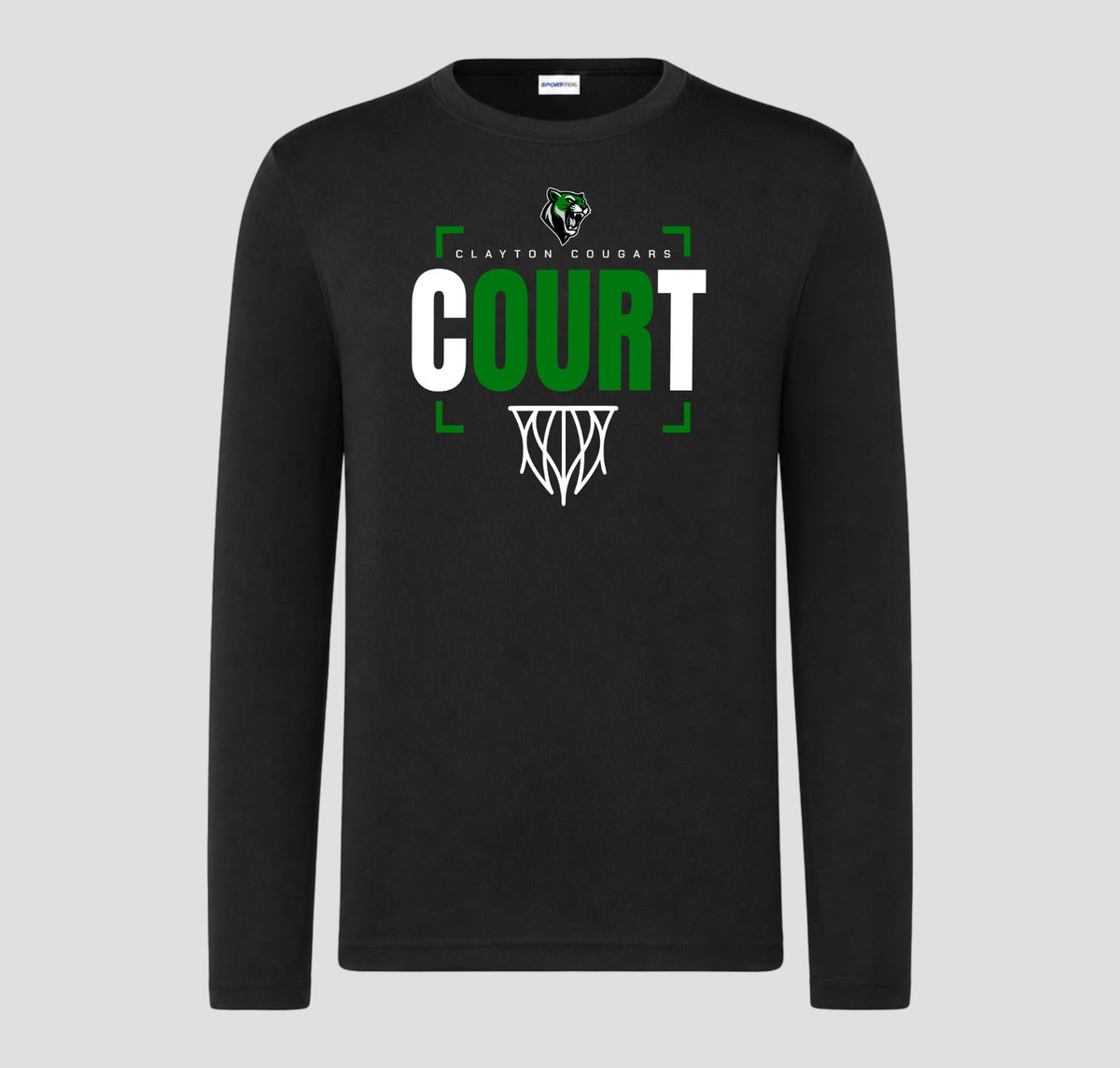 Clayton Cougars Basketball Long Sleeve Performance/Shooting Shirt