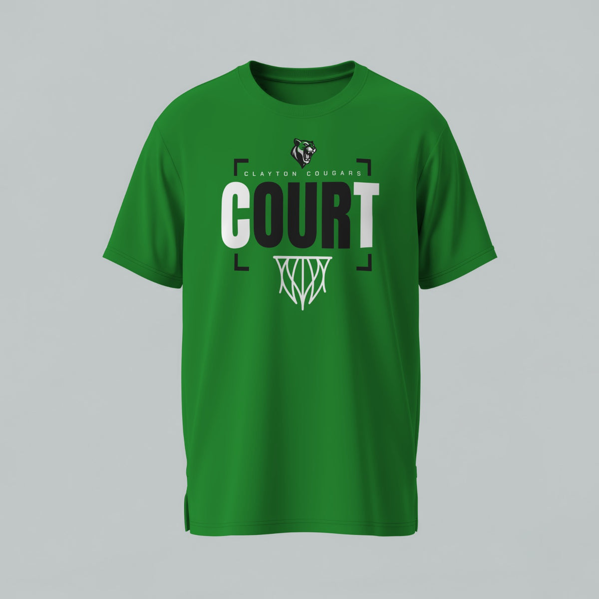 Clayton Courgars Basketball  T-Shirt