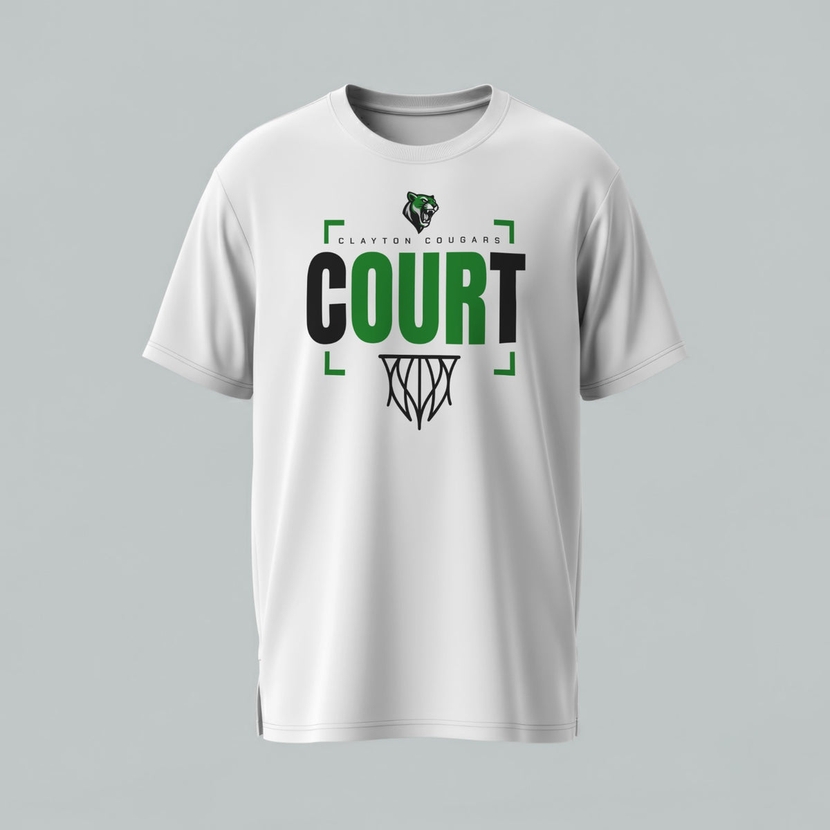 Clayton Courgars Basketball  T-Shirt