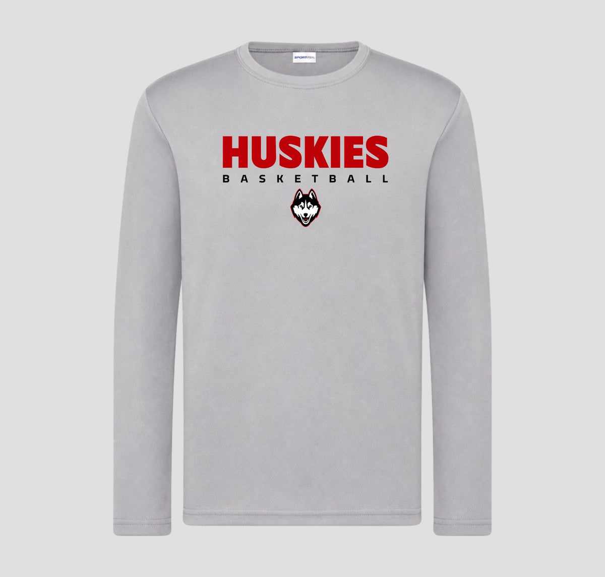 Hasty Huskies  Basketball Long Sleeve Performance/Shooting Shirt