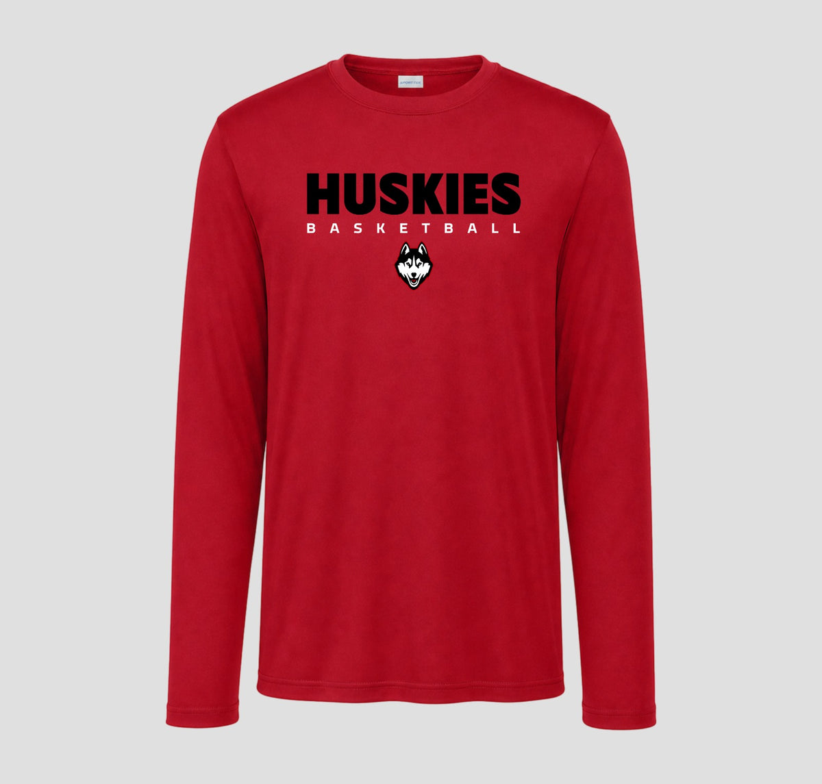 Hasty Huskies  Basketball Long Sleeve Performance/Shooting Shirt
