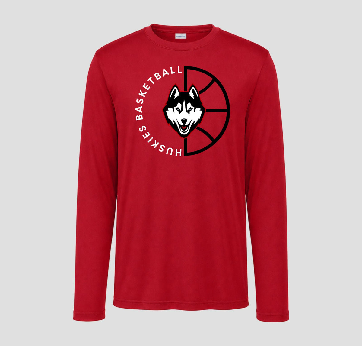 Hasty Huskies  Basketball Long Sleeve Performance/Shooting Shirt