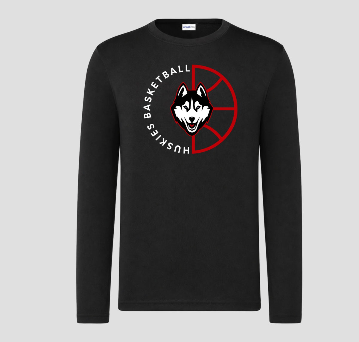 Hasty Huskies  Basketball Long Sleeve Performance/Shooting Shirt
