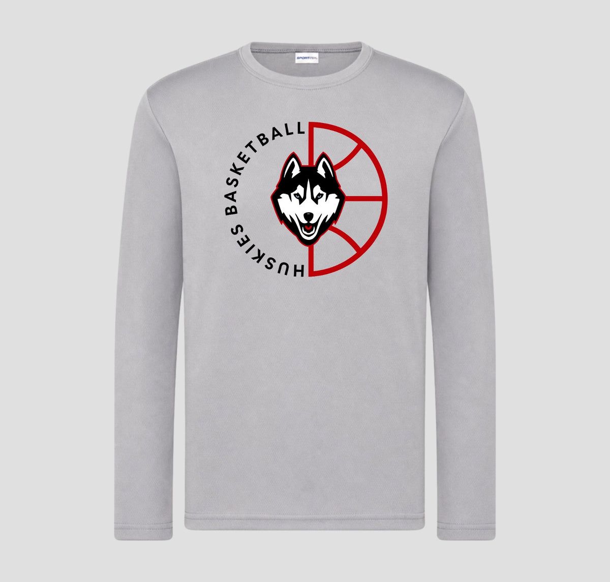 Hasty Huskies  Basketball Long Sleeve Performance/Shooting Shirt