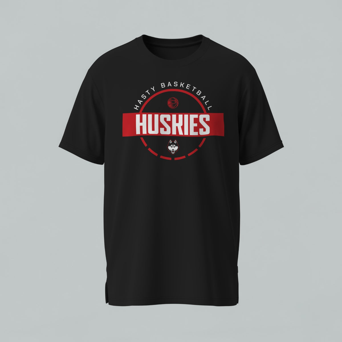 Hasty Huskies Basketball  T-Shirt