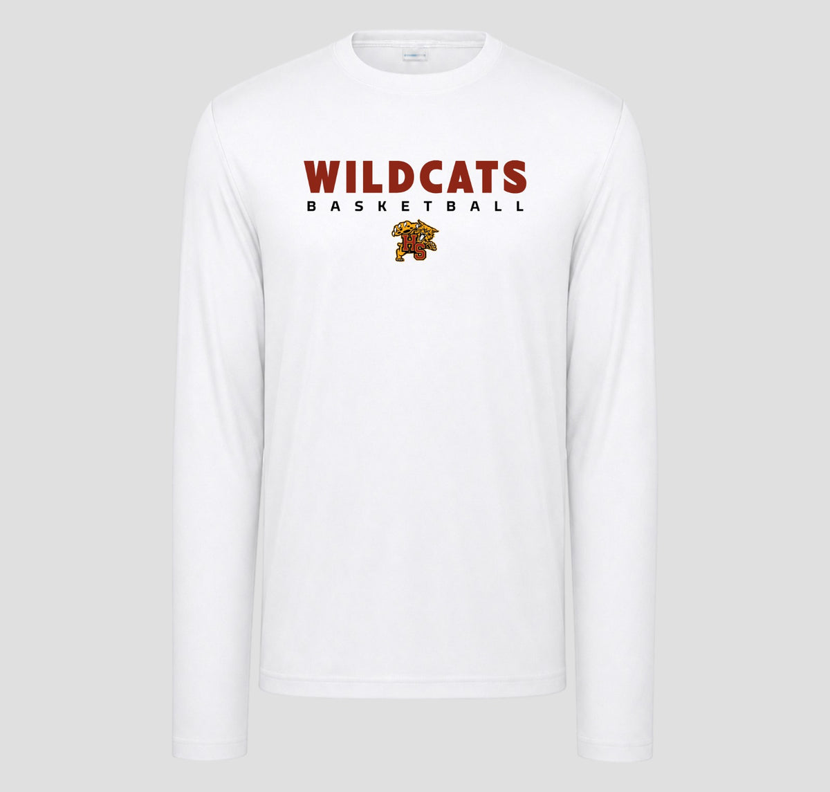 Holly Springs Wildcats  Basketball Long Sleeve Performance/Shooting Shirt