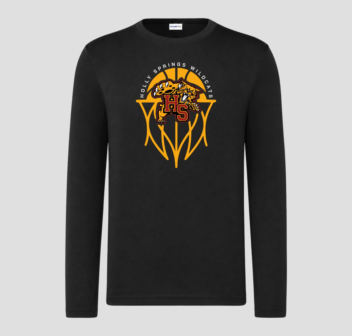 Holly Springs Wildcats  Basketball Long Sleeve Performance/Shooting Shirt