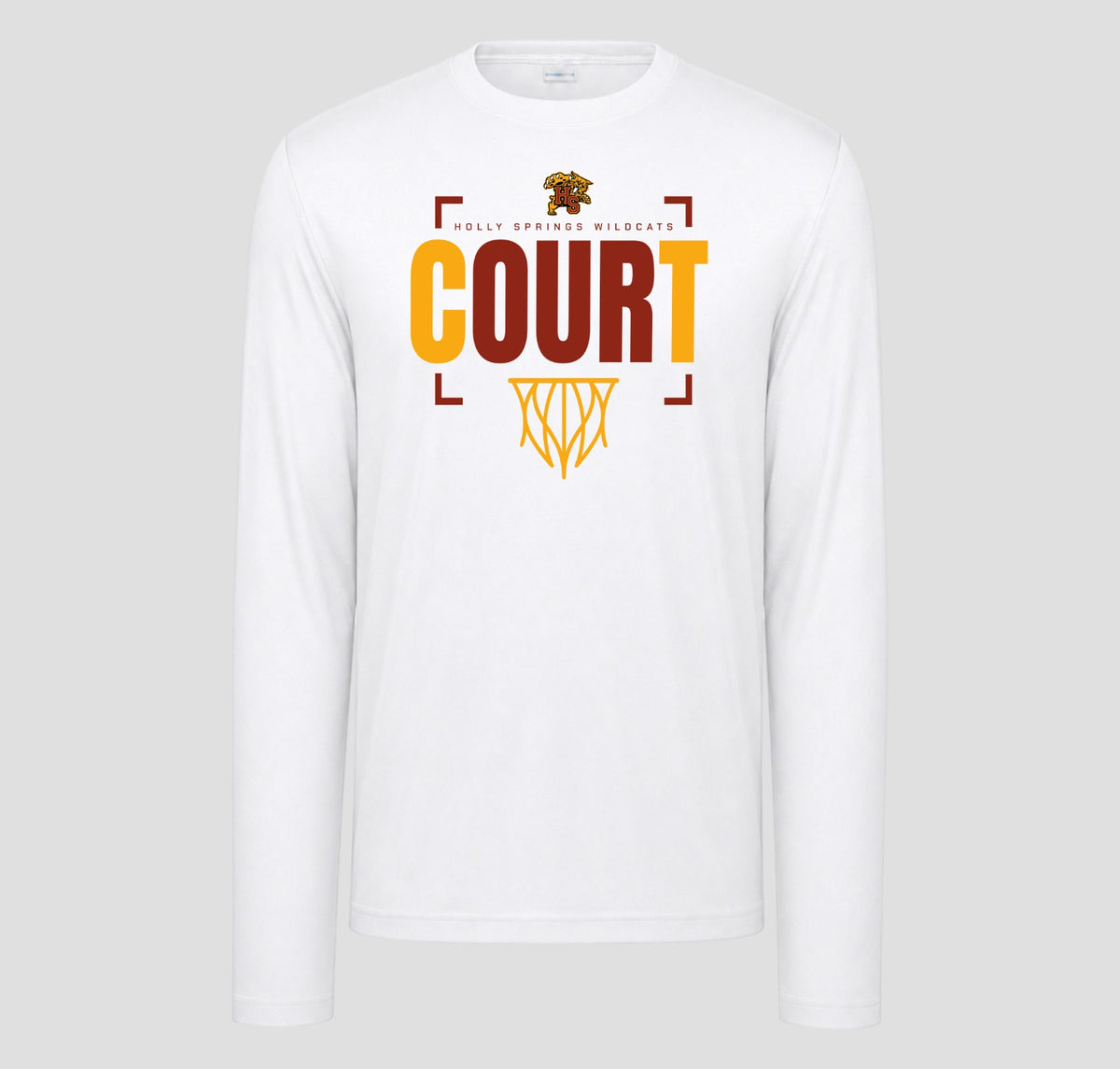 Holly Springs Wildcats  Basketball Long Sleeve Performance/Shooting Shirt