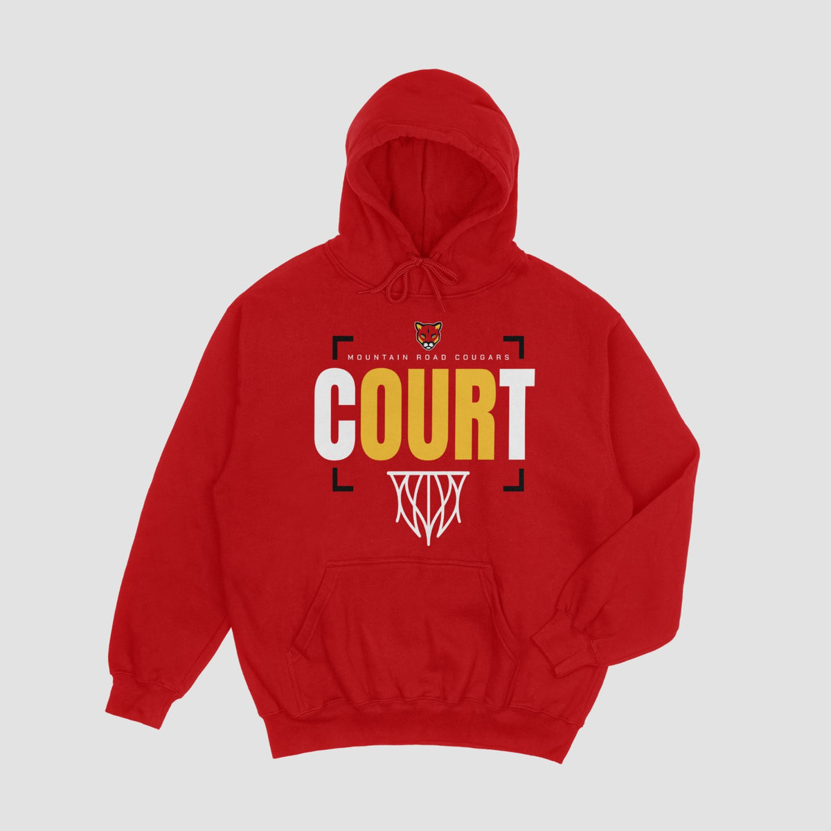 Mountain Road  Basketball Hoodie