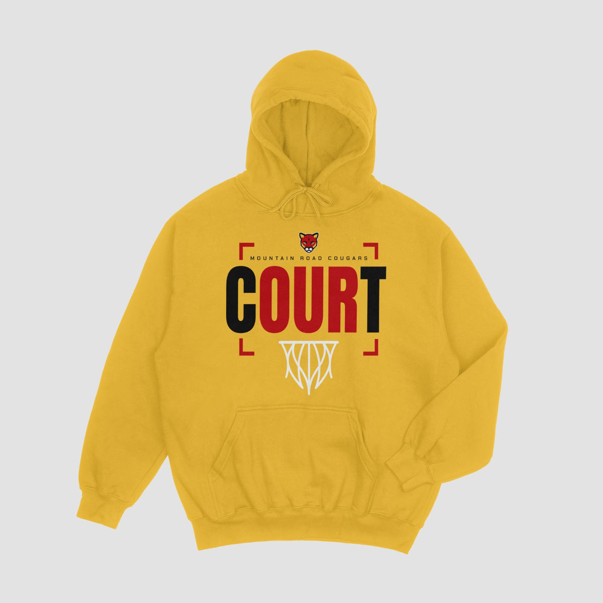 Mountain Road  Basketball Hoodie