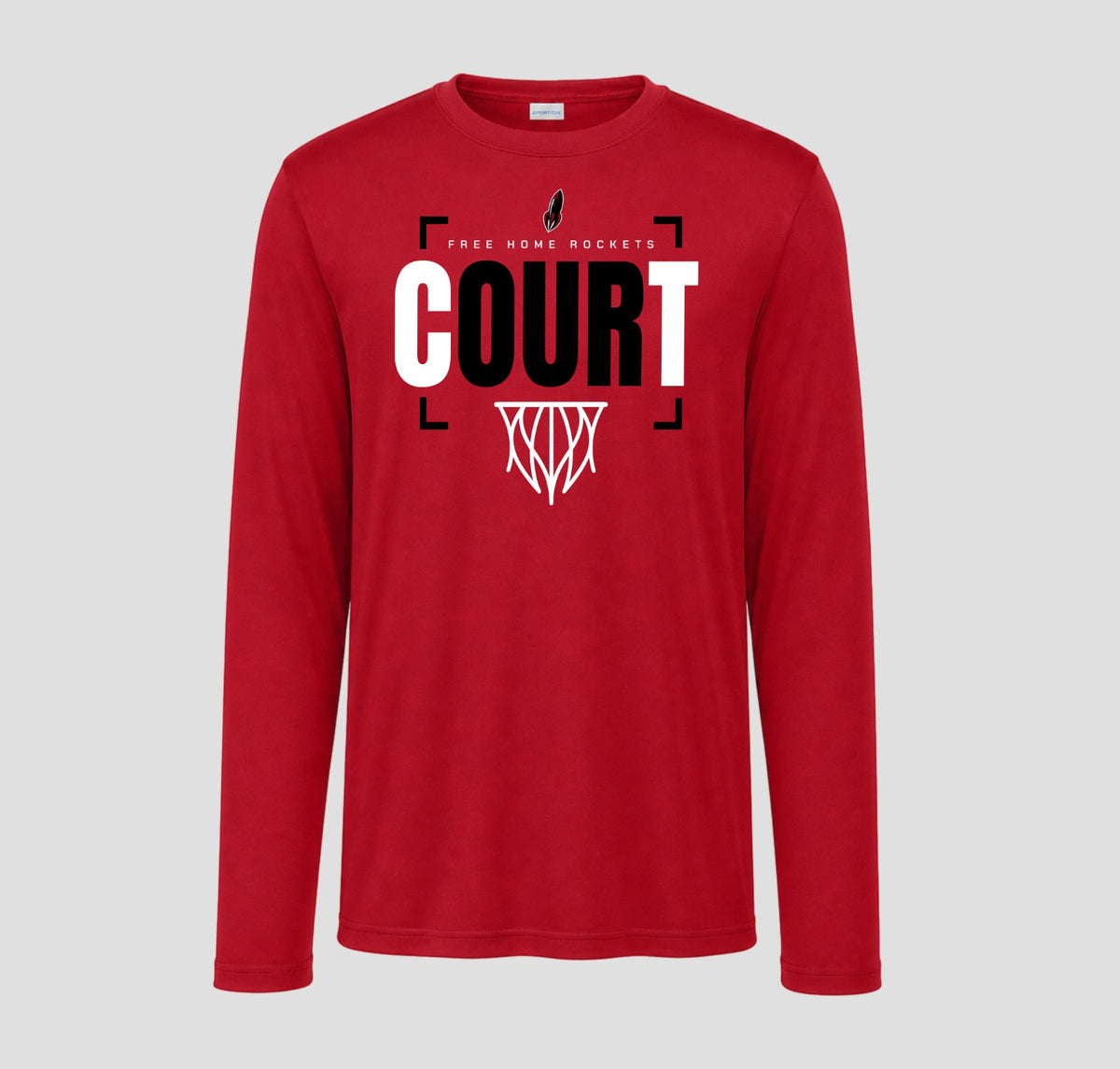 Free Home Basketball Long Sleeve Performance/Shooting Shirt