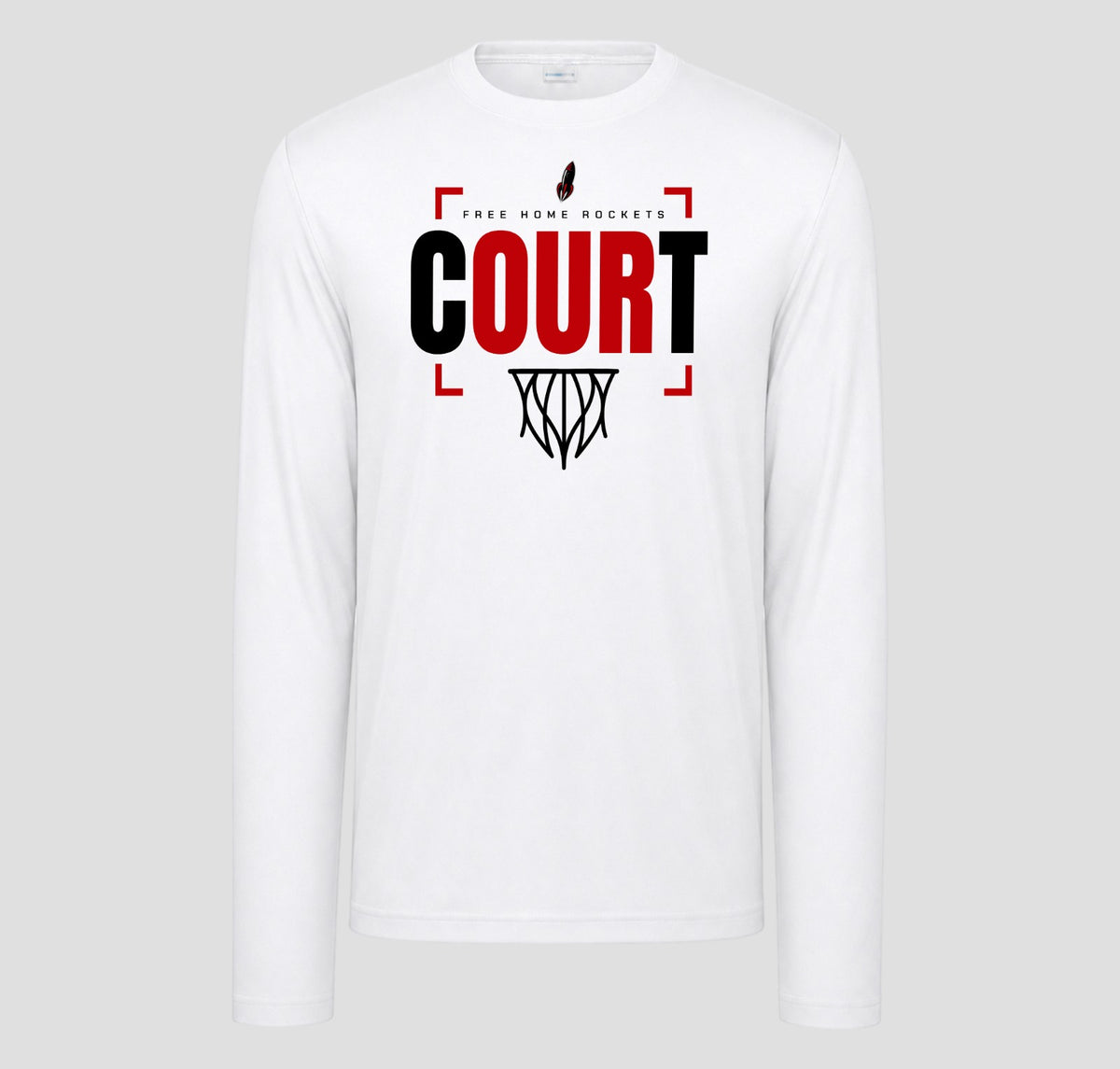 Free Home Basketball Long Sleeve Performance/Shooting Shirt