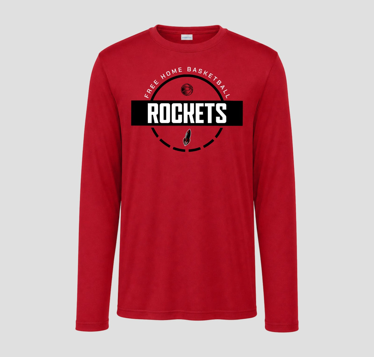 Free Home Basketball Long Sleeve Performance/Shooting Shirt