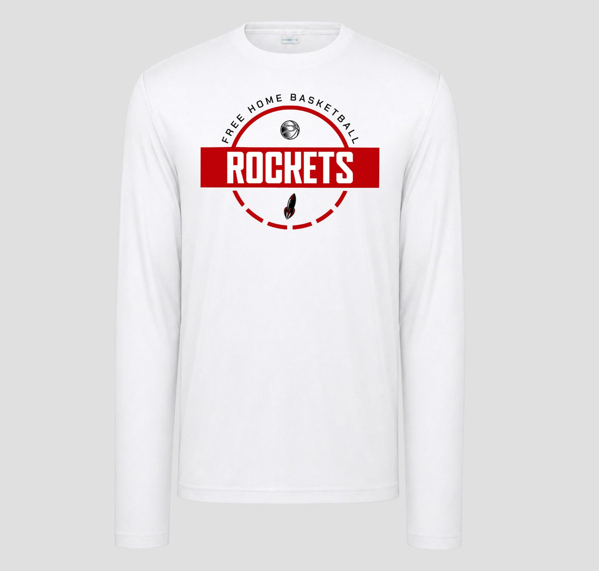Free Home Basketball Long Sleeve Performance/Shooting Shirt