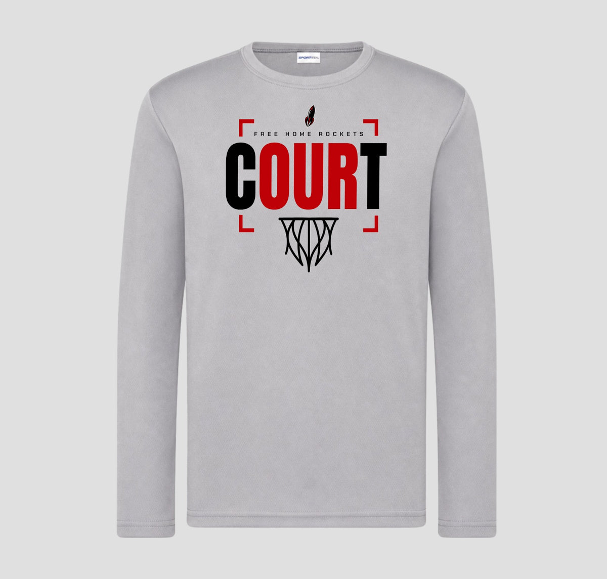 Free Home Basketball Long Sleeve Performance/Shooting Shirt