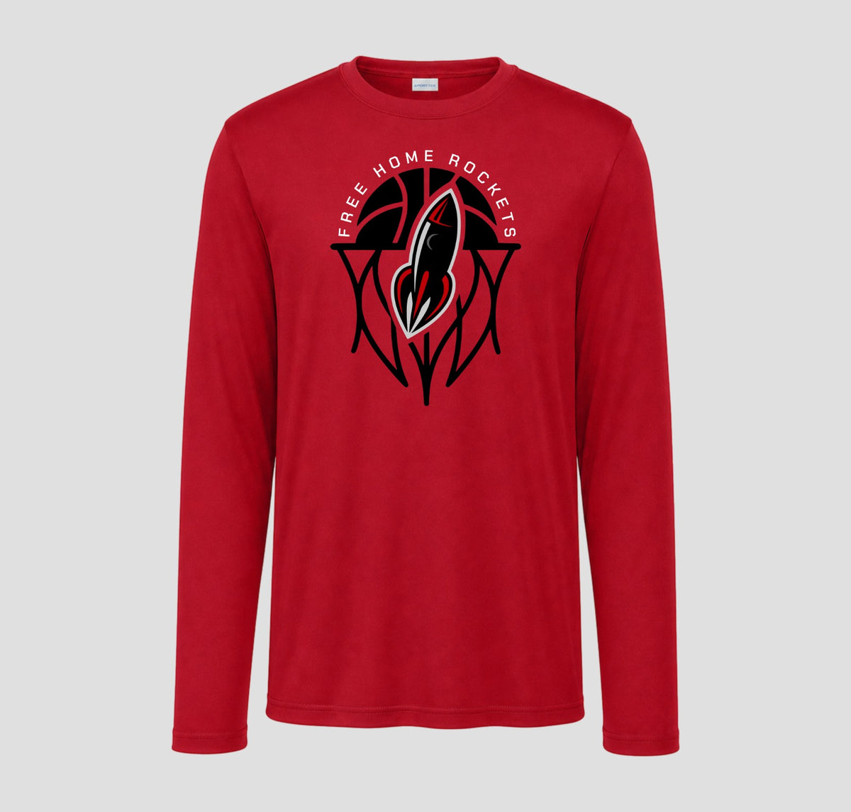 Free Home Basketball Long Sleeve Performance/Shooting Shirt