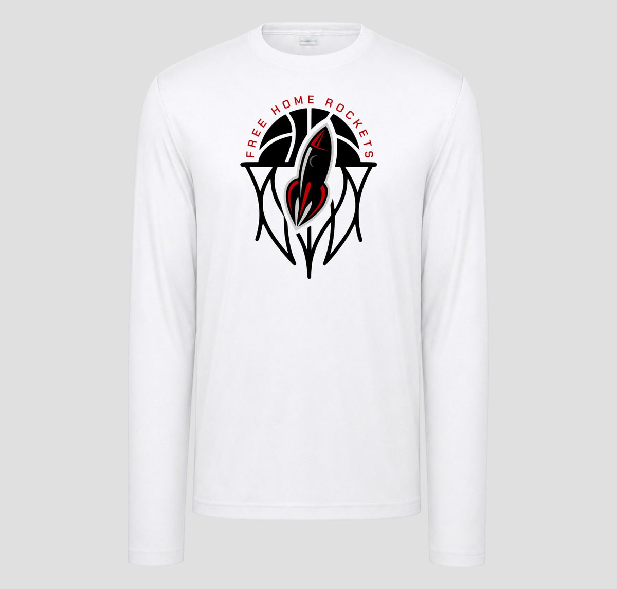 Free Home Basketball Long Sleeve Performance/Shooting Shirt