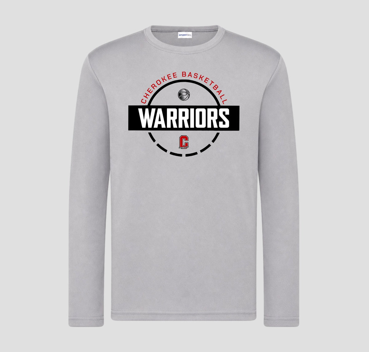 Cherokee Warriors Basketball Long Sleeve Performance/Shooting Shirt