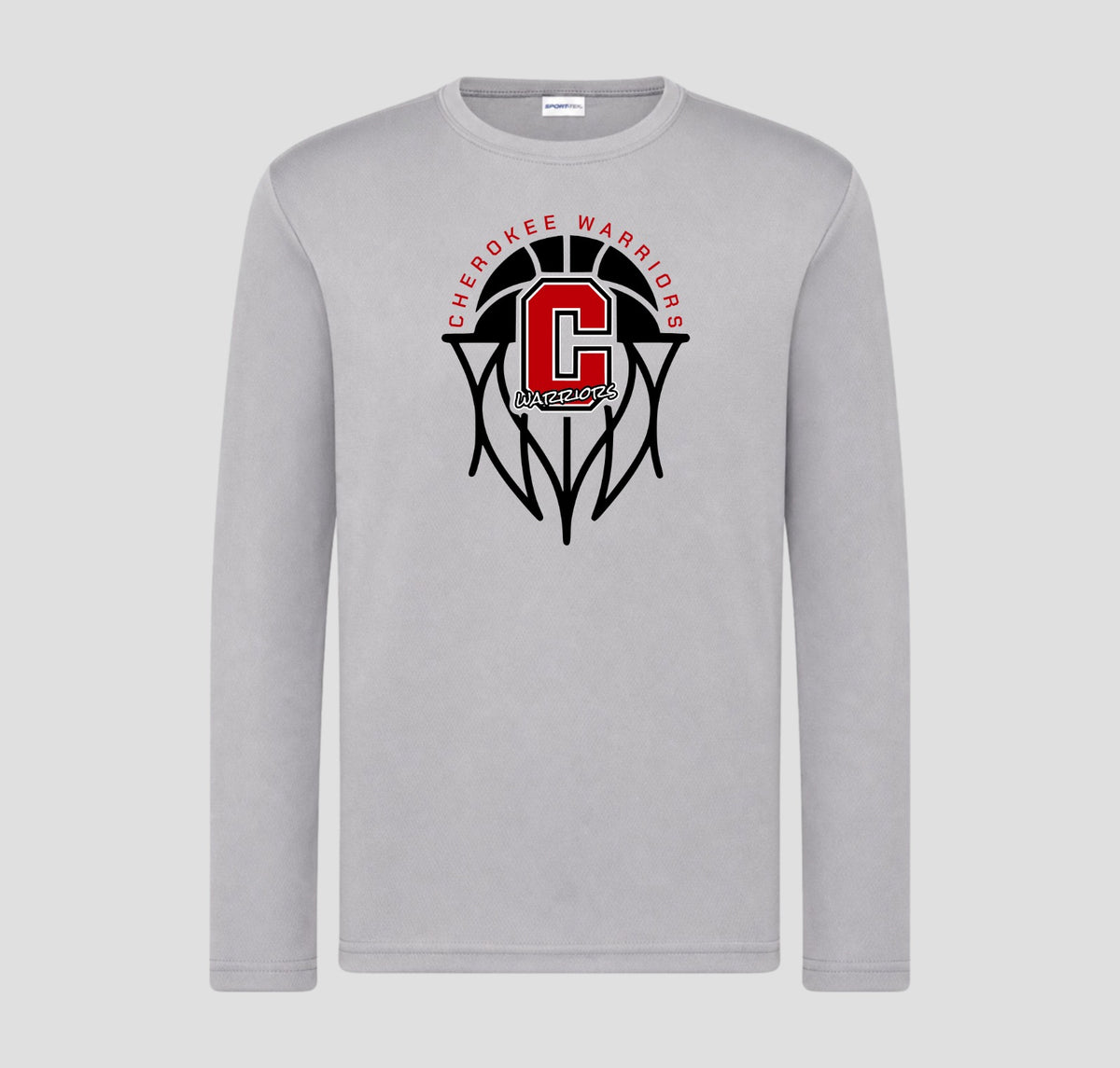 Cherokee Warriors Basketball Long Sleeve Performance/Shooting Shirt