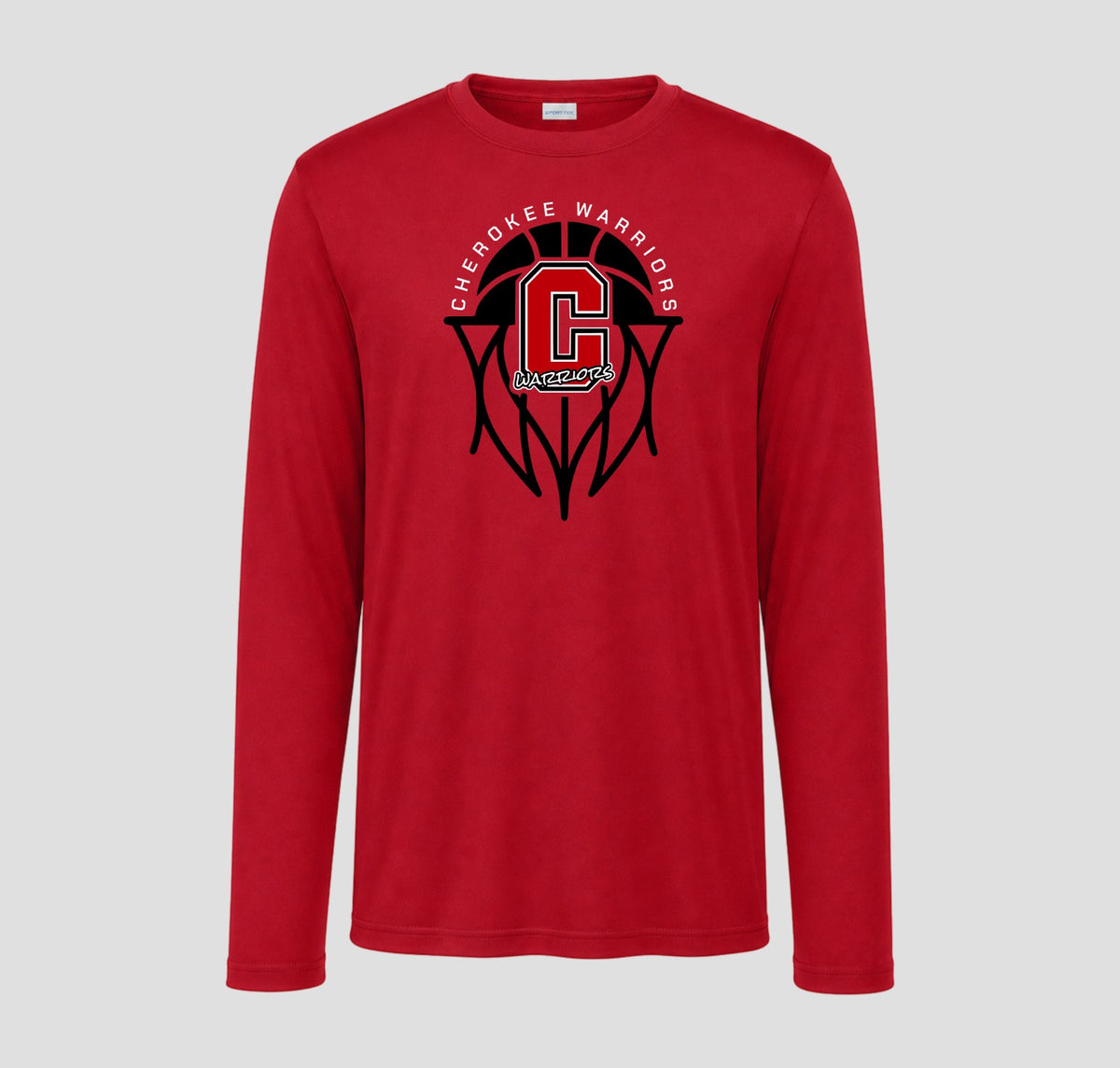 Cherokee Warriors Basketball Long Sleeve Performance/Shooting Shirt