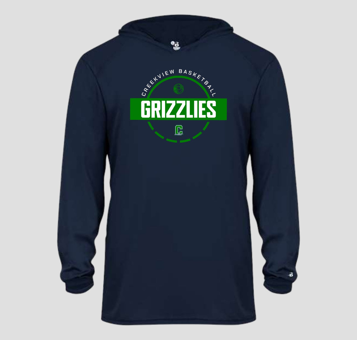 Creekview Grizzlies Basketball Long Sleeve Performance/Shooting Shirt