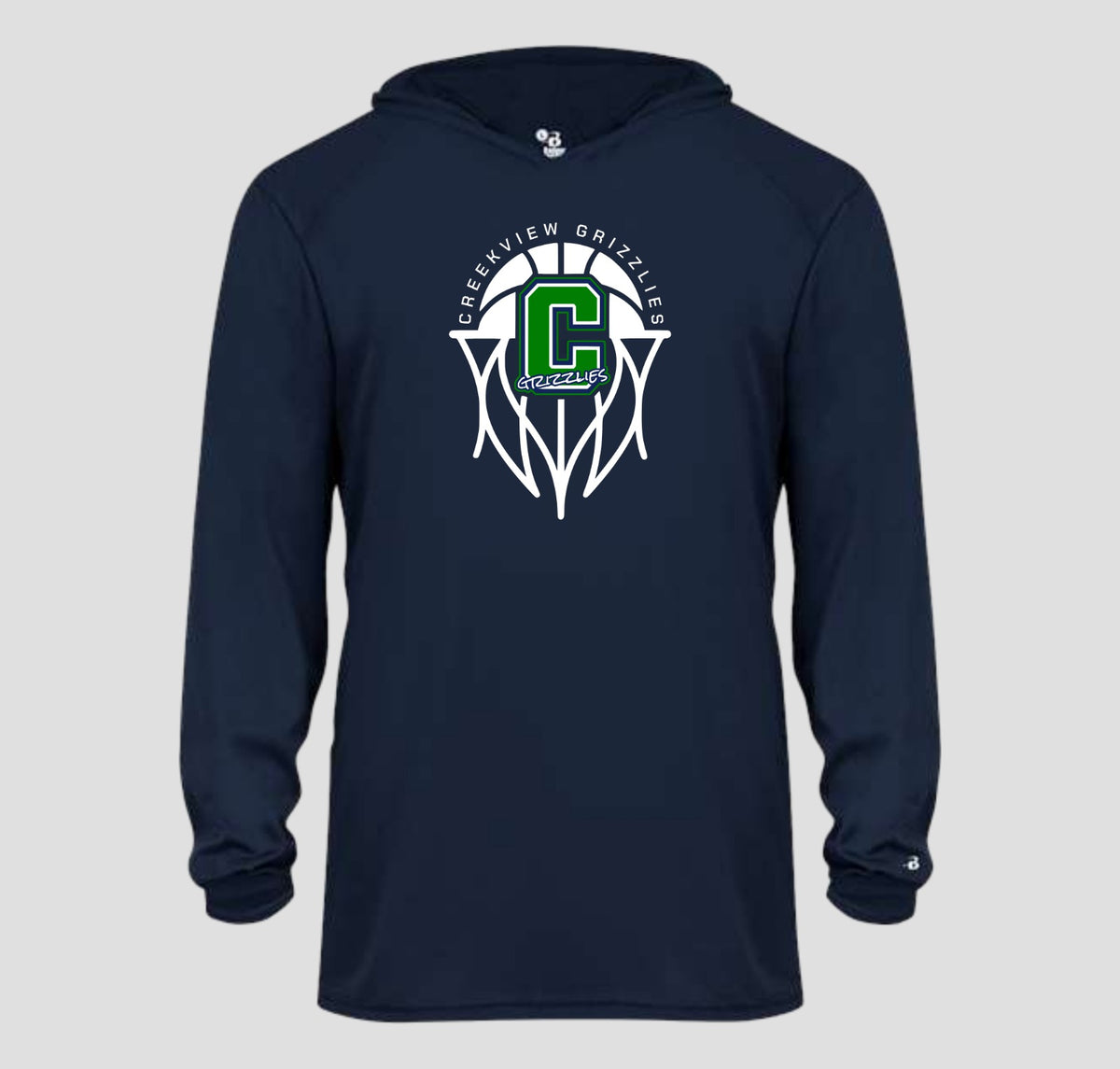 Creekview Grizzlies Basketball Long Sleeve Performance/Shooting Shirt