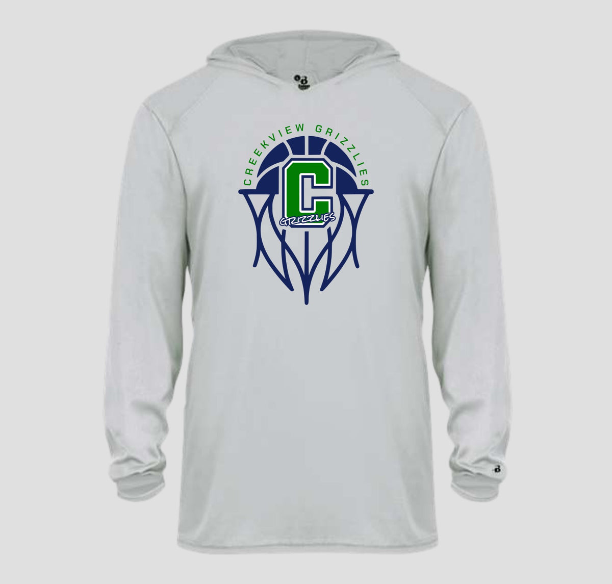 Creekview Grizzlies Basketball Long Sleeve Performance/Shooting Shirt