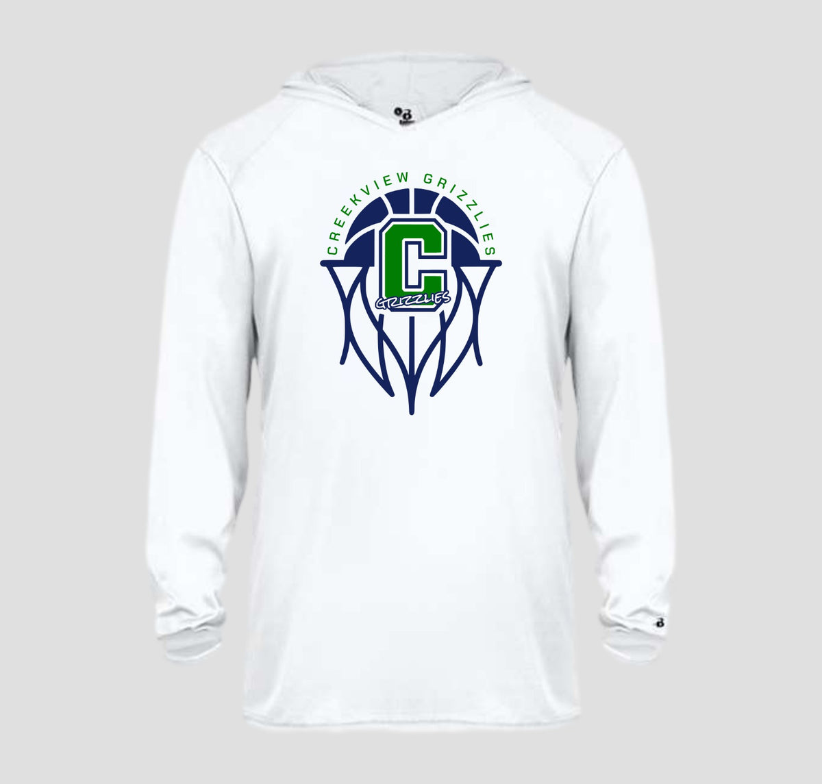 Creekview Grizzlies Basketball Long Sleeve Performance/Shooting Shirt