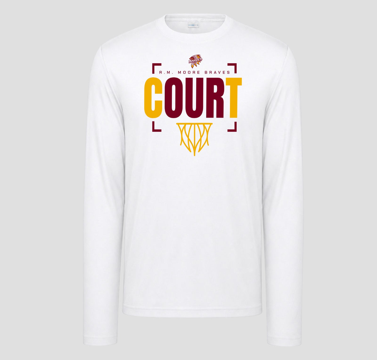 R.M. Moore  Basketball Long Sleeve Performance/Shooting Shirt