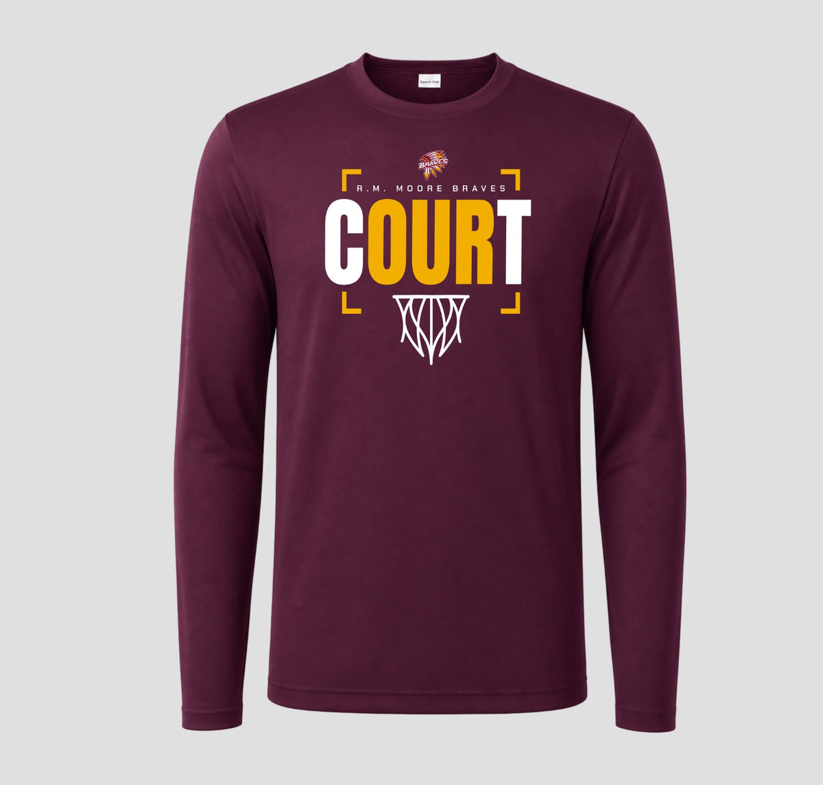 R.M. Moore  Basketball Long Sleeve Performance/Shooting Shirt