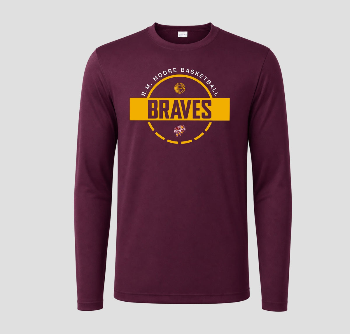 R.M. Moore  Basketball Long Sleeve Performance/Shooting Shirt