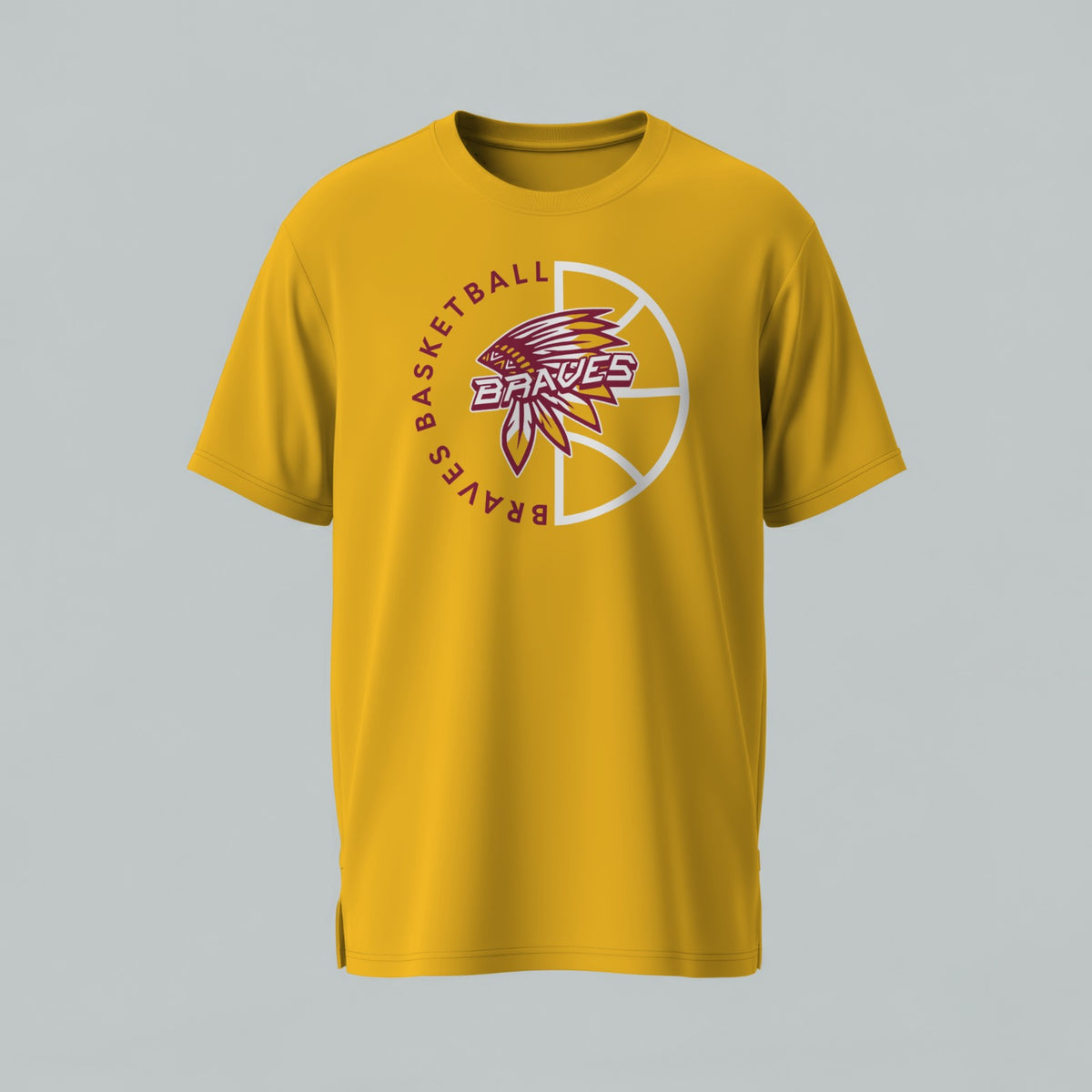 R.M. Moore Braves Basketball  T-Shirt