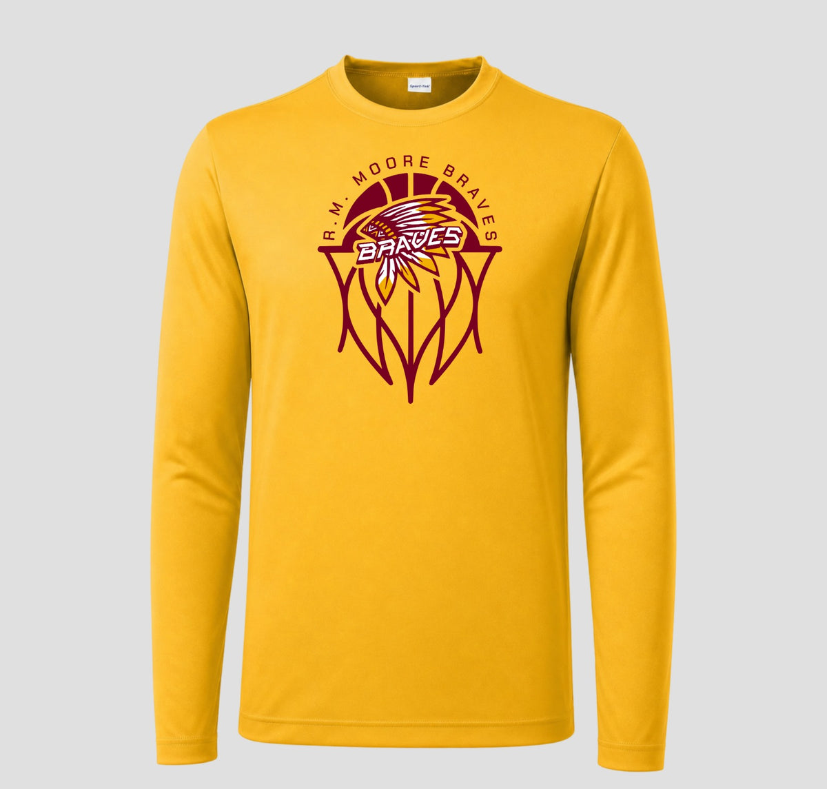 R.M. Moore  Basketball Long Sleeve Performance/Shooting Shirt