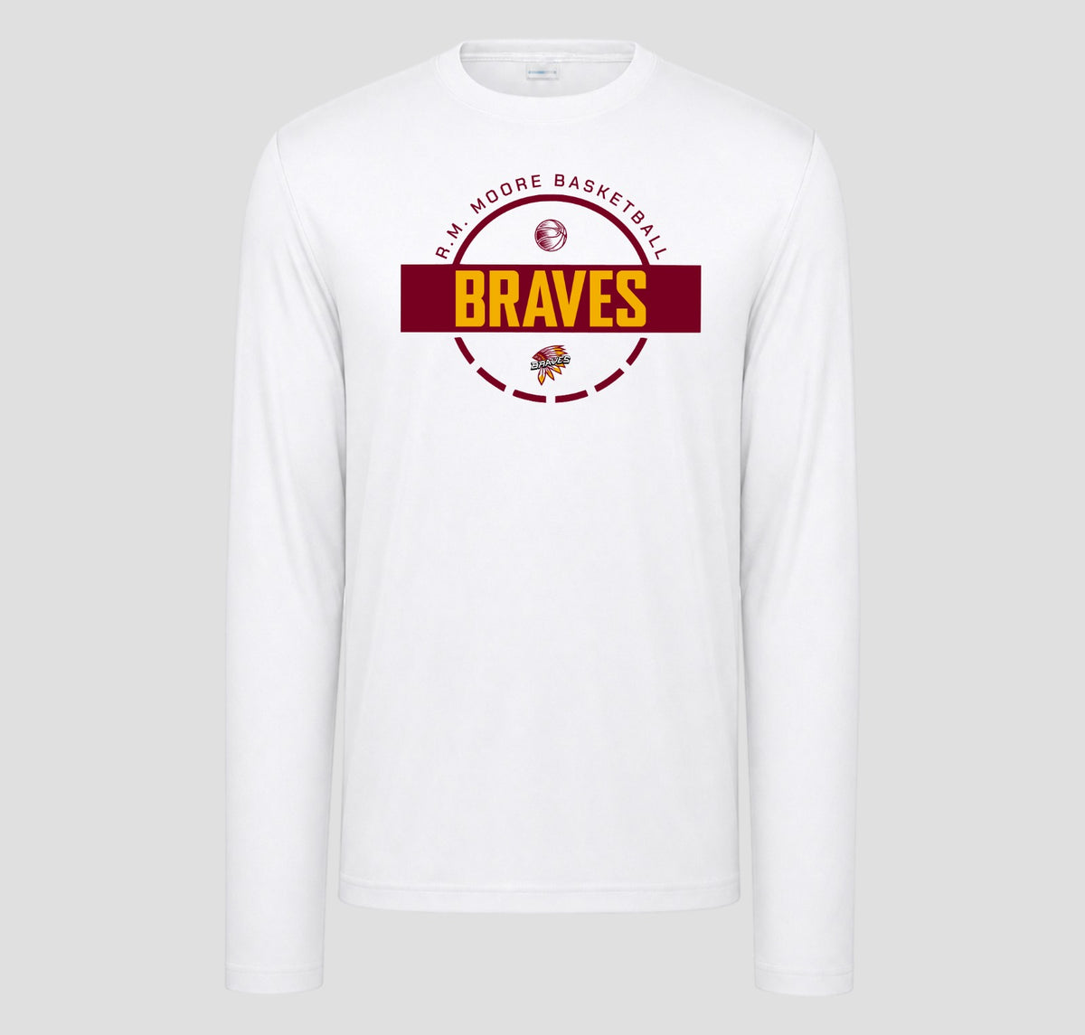 R.M. Moore  Basketball Long Sleeve Performance/Shooting Shirt