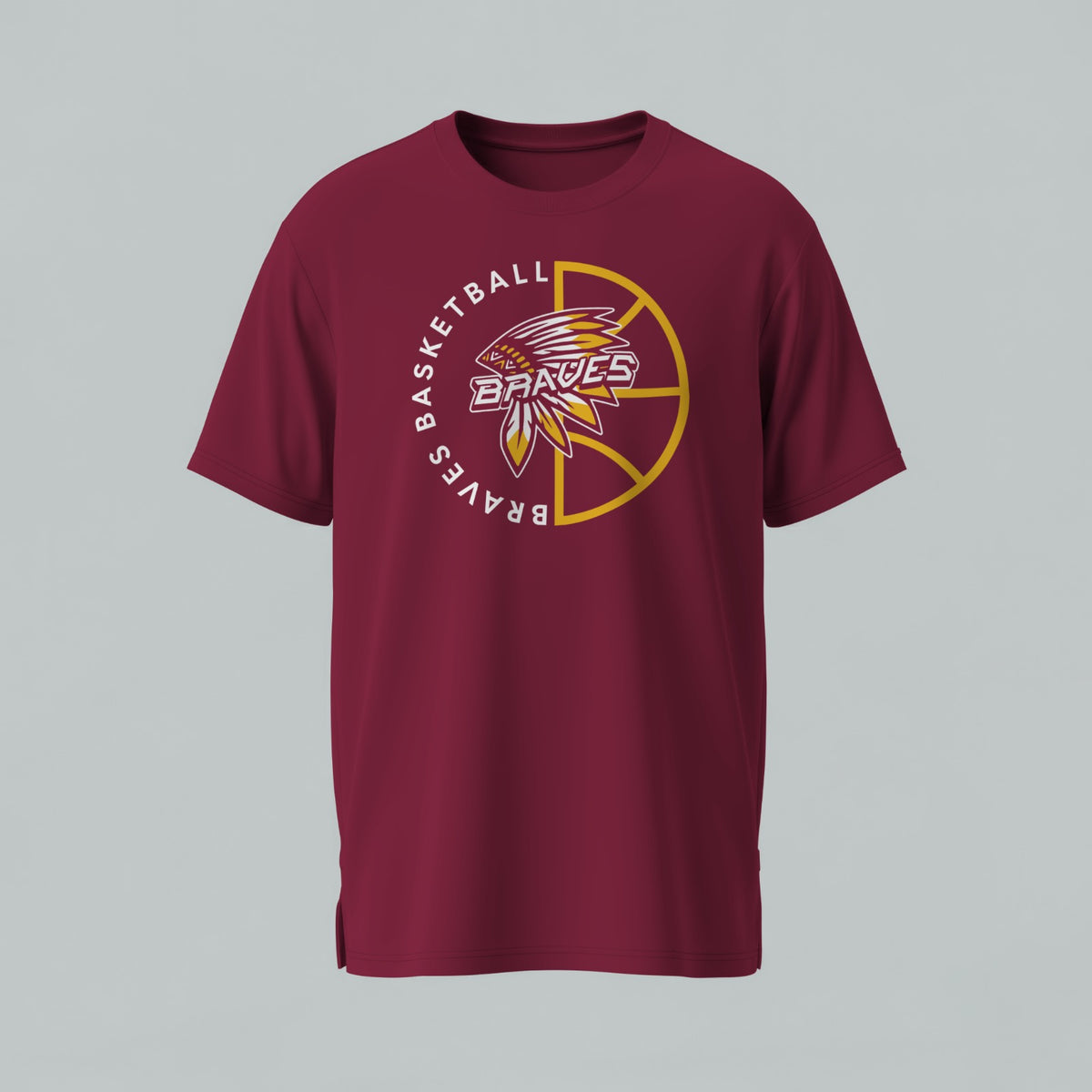 R.M. Moore Braves Basketball  T-Shirt