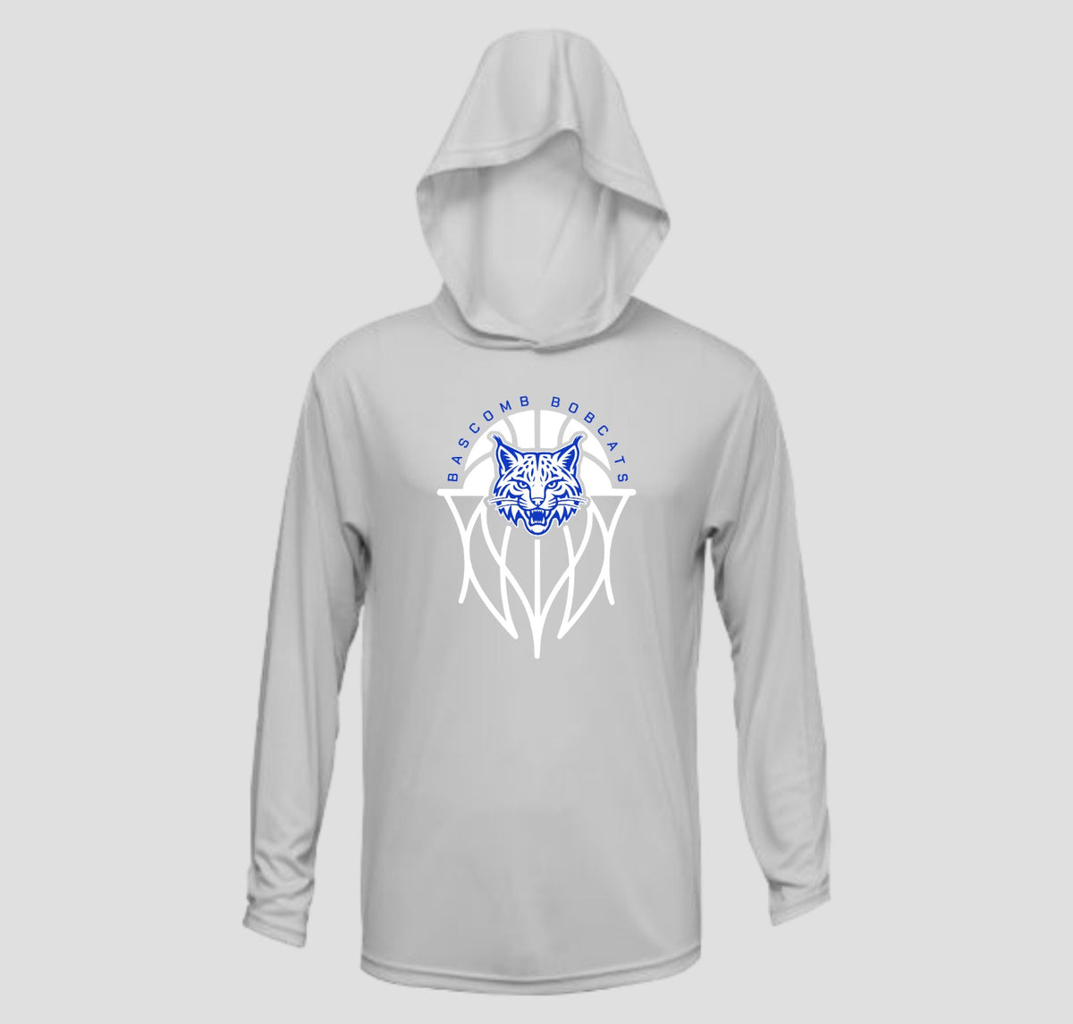 Bascomb Bobcats Basketball Long Sleeve Hooded Performance/Shooting Shirt