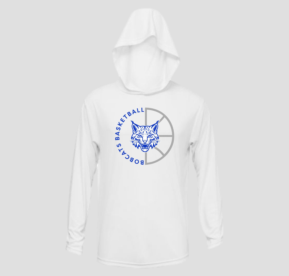 Bascomb Bobcats Basketball Long Sleeve Hooded Performance/Shooting Shirt
