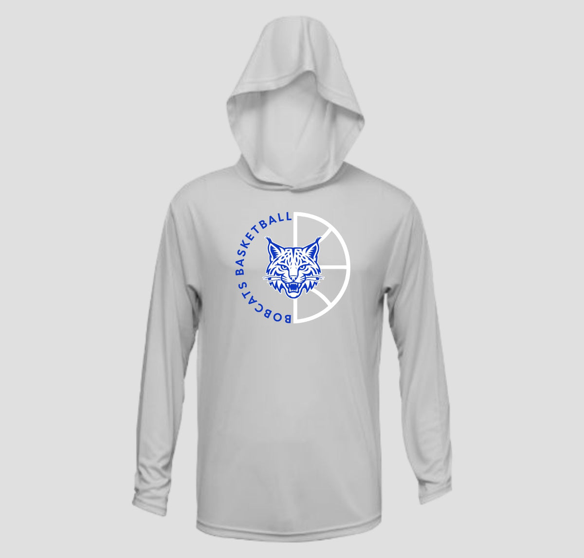 Bascomb Bobcats Basketball Long Sleeve Hooded Performance/Shooting Shirt