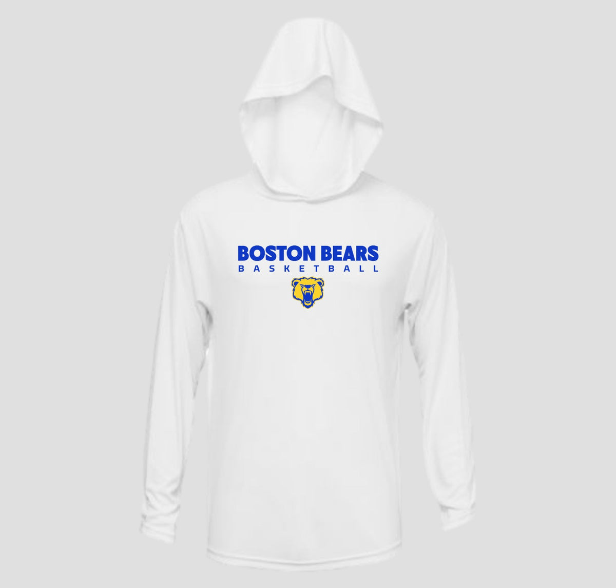 Boston Basketball Long Sleeve Hooded Performance/Shooting Shirt