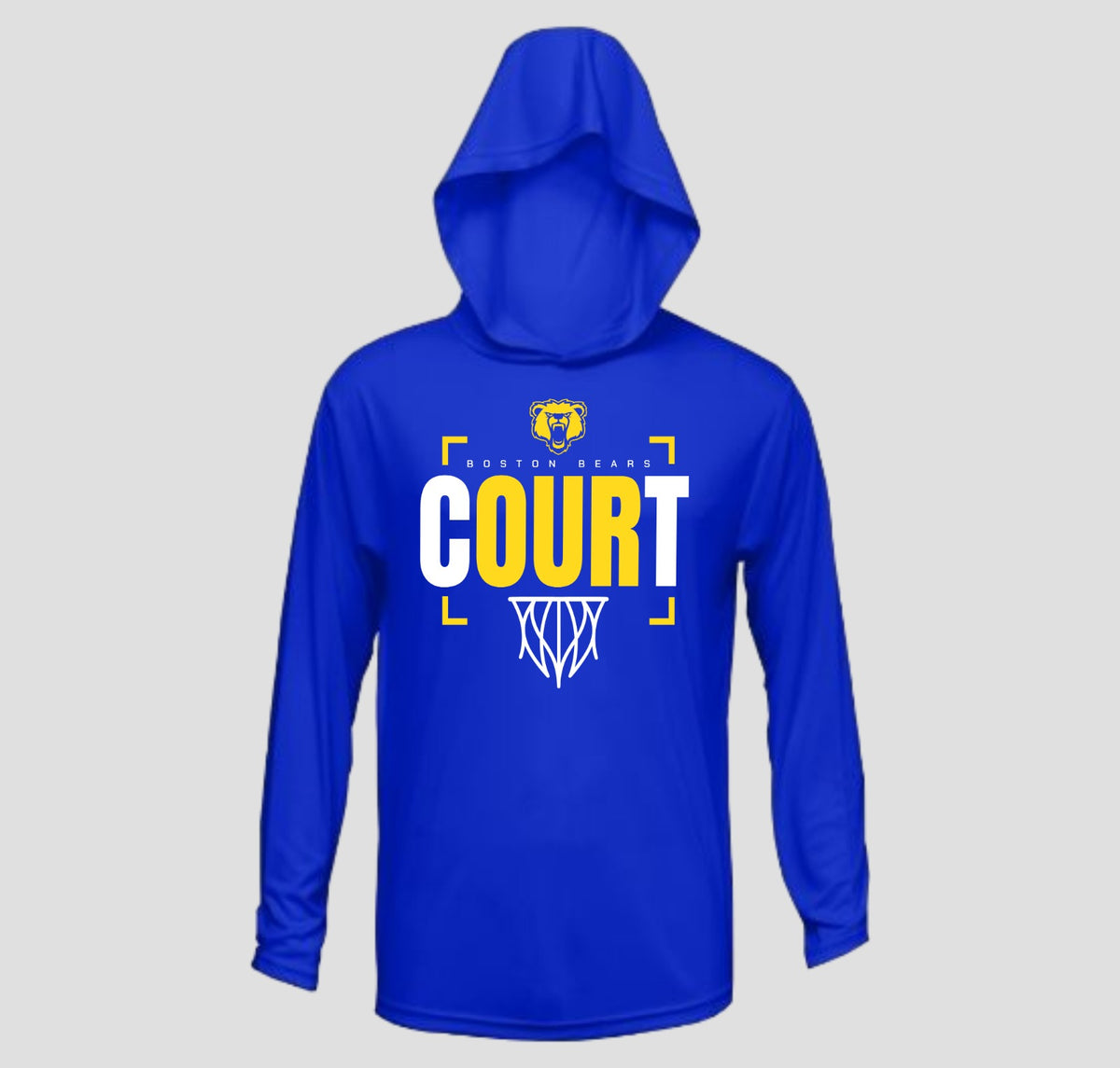 Boston Basketball Long Sleeve Hooded Performance/Shooting Shirt