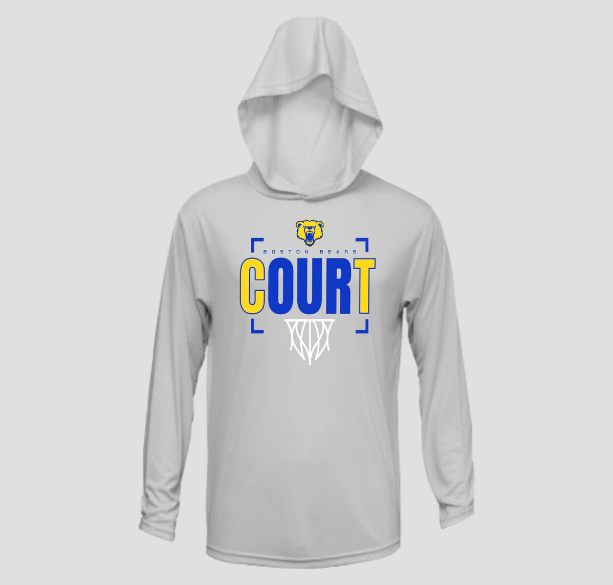 Boston Basketball Long Sleeve Hooded Performance/Shooting Shirt