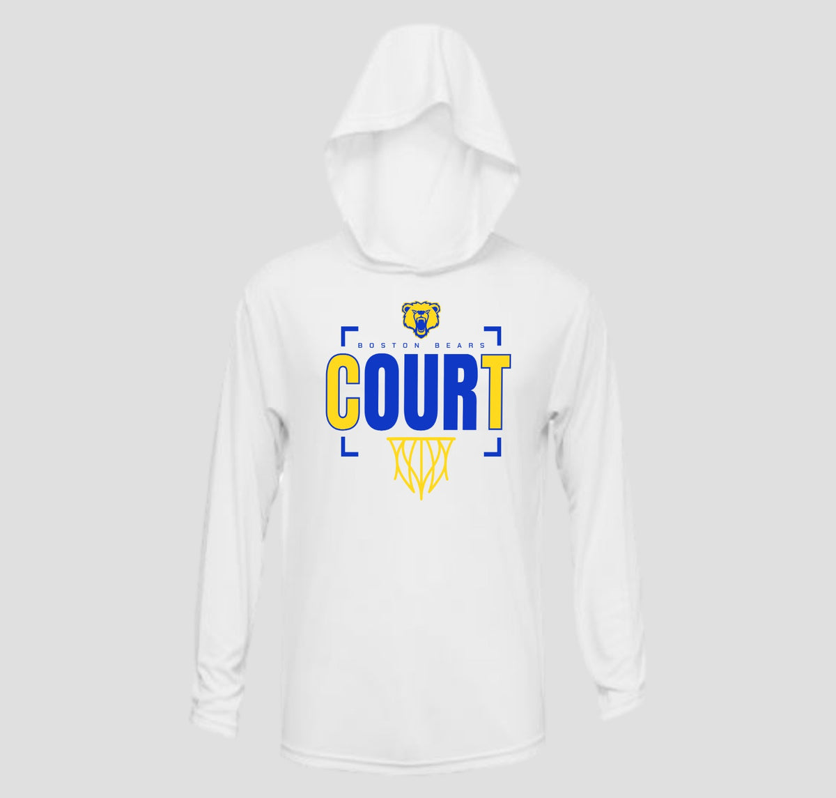 Boston Basketball Long Sleeve Hooded Performance/Shooting Shirt
