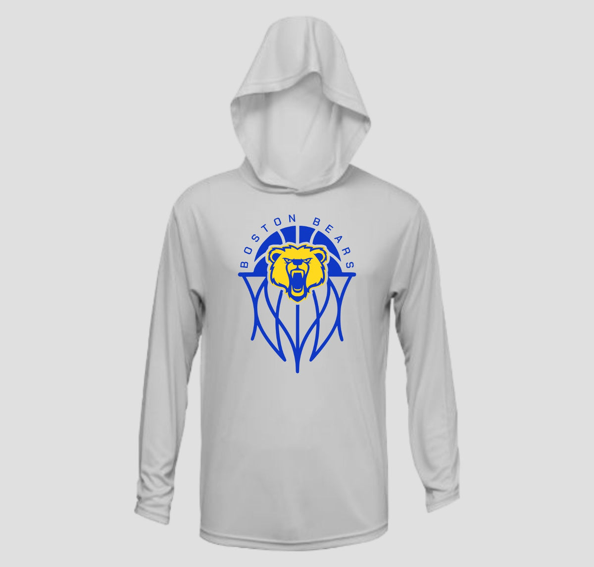 Boston Basketball Long Sleeve Hooded Performance/Shooting Shirt